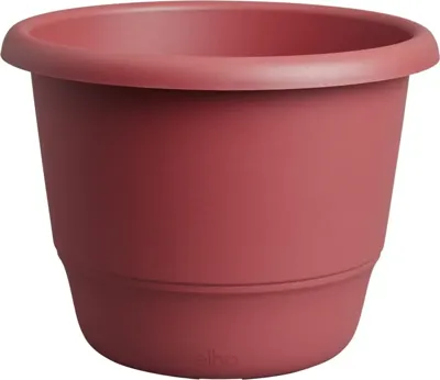 Bloempot - ELHO - Amiga Rond 35 - Rood - L 35 x B 34,5 x H 26 cm - Buiten - 100% gerecycled