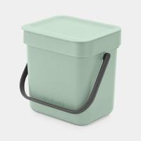 Brabantia Sort & Go afvalemmer 3 liter jade green - thumbnail