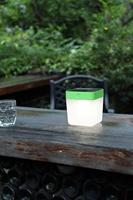 Lutec Table Cube LED-Solarlamp (groen) - thumbnail