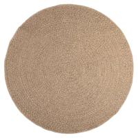 VidaXL Vloerkleed zizur binnen en buiten 160 cm jute look - thumbnail
