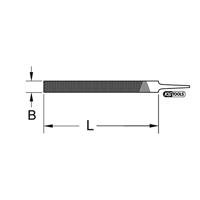 KS Tools 1610028 Plat vijlenblad, vorm B, 350 mm, kieb1 Lengte 350 mm 1 stuk(s) - thumbnail