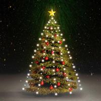 VidaXL Kerstboomverlichting met 210 led's koudwit net 210 cm - thumbnail