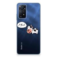 Xiaomi Redmi Note 11 Pro 5G Telefoonhoesje met Naam Cow - thumbnail