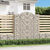 Schanskorven 6 st gewelfd 200x50x220/240 cm ijzer - thumbnail