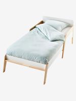 Meegroeibed 3 maten RETRO-LIJN mat wit - thumbnail