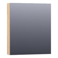 Brauer Impress Spiegelkast 60 cm - zonder Verlichting - Met 1 Linksdraaiende Dubbelzijdige Spiegeldeur - Vingerlas Eiken Grijs - thumbnail