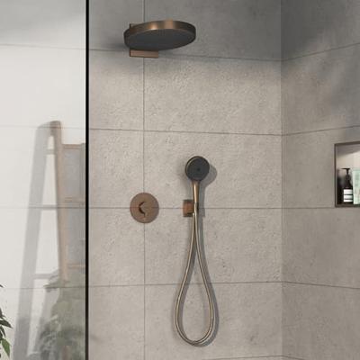 Hansgrohe Showerselect Comfort S thermostaat - inbouw - 2 functies - zekerheidscombinatie toepasbaar bad/vul combinatie - brushed bronze 15556140