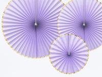 Decoratieve Rozetten Lila Goud (3st) - thumbnail