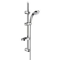 FRESH doucheset, 70 cm stang, 8 functies, chroom antikalk nozzles 7 functies en waterstop functie douchekop: Ø ca. 9 cm douchestang van metaal, lengte: ca. 70 cm wandbevestiging in hoogte ve - thumbnail