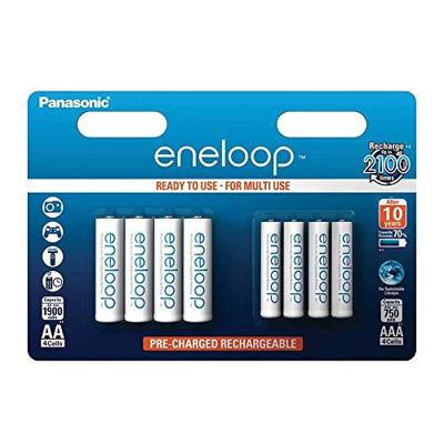 Panasonic Eneloop Combi Pack - 4 x AA en 4 x AAA batterijen