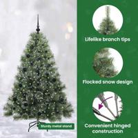 VidaXL Kunstkerstboom met 150 led met standaard groen 150 cm pe en pvc - thumbnail