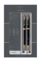 Balpen en vulpen Parker Sonnet black lacquer GT medium 2 stuks - thumbnail