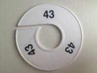 Maatring 11 cm wit/zwart 43 - thumbnail