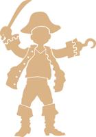 Vaessen Creative • mdf xxl piraat 4mm - thumbnail