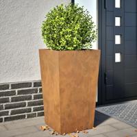 VidaXL Plantenbakken 2 st 45x45x75 cm weervast staal - thumbnail