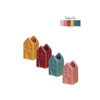 Bloemenvaas huis Amsterdam 3x3x8cm - thumbnail