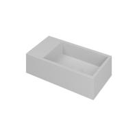 INK - Fontein Polystone Links Zonder Kraangat - 360x180x90 mm - Mat Wit - thumbnail