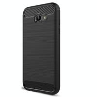 Geborsteld koolstofvezel textuur schokbestendige TPU beschermende Case(Black) voor de Smasung Galaxy A7 (2017) - thumbnail