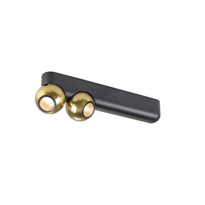 SLV PlafondlampDysko zwart met goud dubbel - 1010306