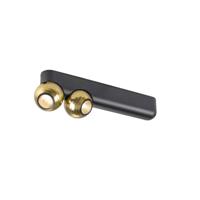 SLV PlafondlampDysko zwart met goud dubbel - 1010306 - thumbnail