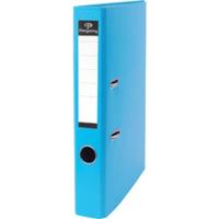 Pergamy ordner, voor ft A4, uit PP en papier, zonder beschermrand, rug van 5 cm, turkoois - thumbnail