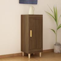 Dressoir 34,5x34x90 cm bewerkt hout bruineikenkleurig - thumbnail