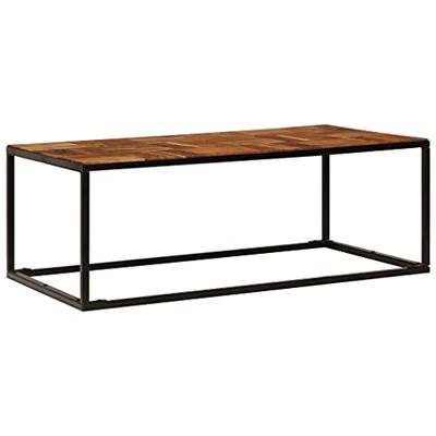 Salontafel 110x40x60 cm massief acaciahout en staal Salontafel 110x40x60 cm massief acaciahout en staal
