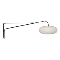 Steinhauer Wandlamp zwartSilva Alba met witte kap Ø60cm - 4626ZW - thumbnail
