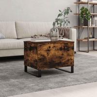 Salontafel 60x44,5x45 cm bewerkt hout gerookt eikenkleurig - thumbnail