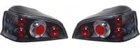 Set Achterlichten passend voor Peugeot 106 1996- - Zwart DLPER03B - thumbnail