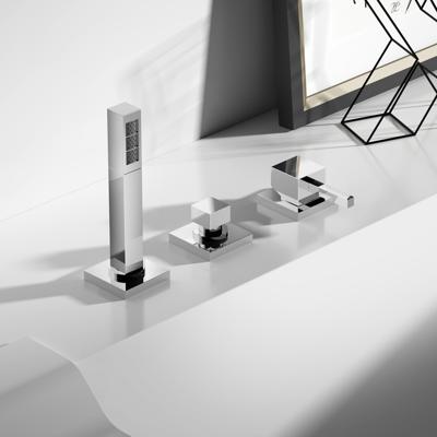 Hotbath Bloke badrandcombinatie mengkraan zonder uitloop chroom