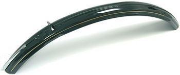 voorspatbord 28 inch staal zwart/goud