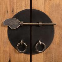 Badkamerkast vrijstaand 48x32x170 cm gerecycled grenenhout - thumbnail