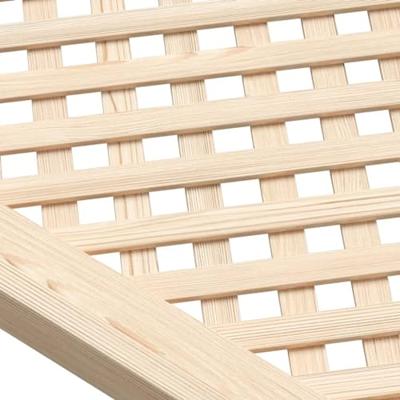 VidaXL Kastdeuren met latwerk 2 st 59,5x61,5 cm massief grenenhout