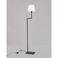 Lyora VloerlampSavona zwart met witte kap - 9919153 - thumbnail