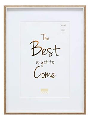 Deknudt Fotokader in houtkleur met wit biesje en passe-partout 10x15 S46WG4 Deknudt Fotokader in houtkleur met wit biesje en passe-partout 10x15 S46WG4