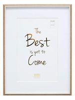 Deknudt Fotokader in houtkleur met wit biesje en passe-partout 10x15 S46WG4 - thumbnail