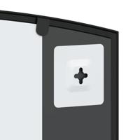 VidaXL Wandspiegel boog 80x40 cm ijzer zwart - thumbnail