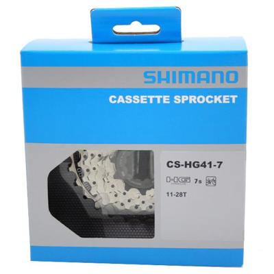 Cassette 7 speed Shimano HG41 11-28T - zilver