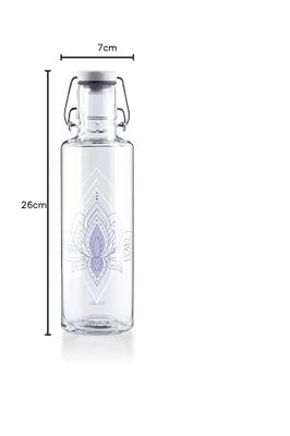Soulbottles Just Breathe drinkfles glas 0,6 l