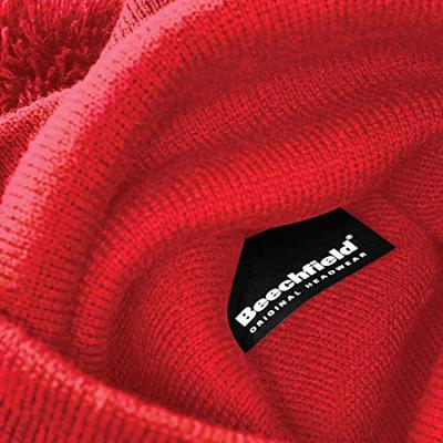 Beechfield CB426 Original Pom Pom Beanie - Classic Red - One Size