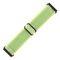 Fitbit Versa 3/4 & Sense 1/2 Nylon loop bandje - Neon geel - thumbnail