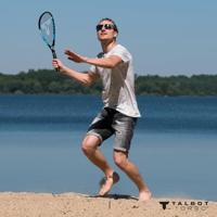 Badmintonracket Schildkröt Zwart/Blauw - thumbnail