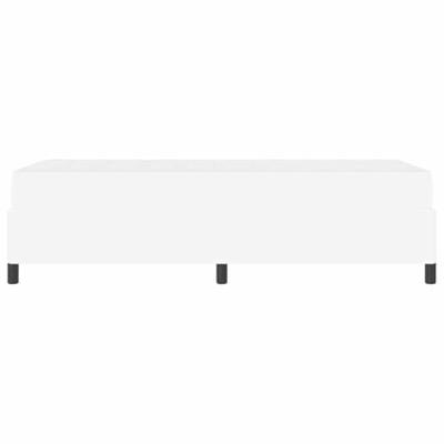 Bedframe met matras met matras Wit 100 x 200 cm Kunstleer