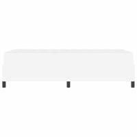 Bedframe met matras met matras Wit 90 x 190 cm Kunstleer - thumbnail