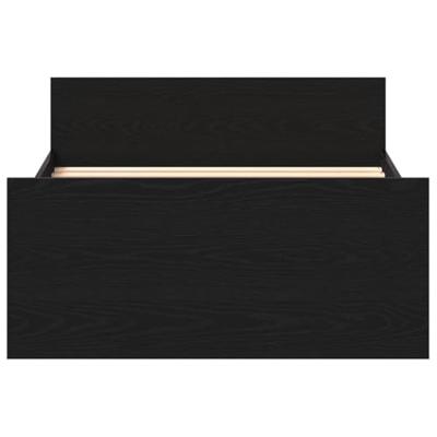 Bedframe zonder matras 90x190 cm spaanplaat zwart eikenkleurig