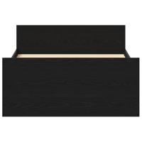Bedframe zonder matras 90x190 cm spaanplaat zwart eikenkleurig - thumbnail