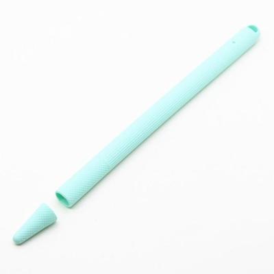 Stylus pen silica gel schokbestendige beschermhoes voor Apple pencil 2 (hemelsblauw)