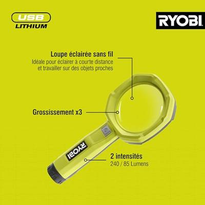 Ryobi RML4-0 | USB Lithium 4V accu loeplamp - 5133006309