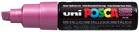 Uni-Posca Posca marker, afm pc-8k, lijndikte 8 mm, breed, metallic pink, 1 stuk - thumbnail